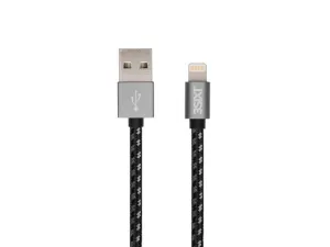 3sixT BLACK Cable - USB-A to Lightning - 2m