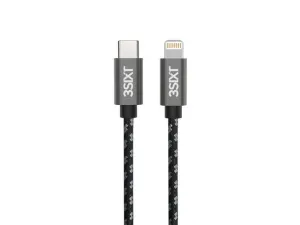 3sixT BLACK Cable - USB-C to Lightning - 2m