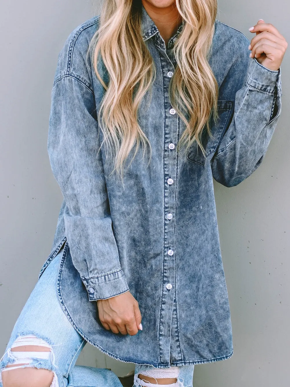 Acid Wash Denim Jacket