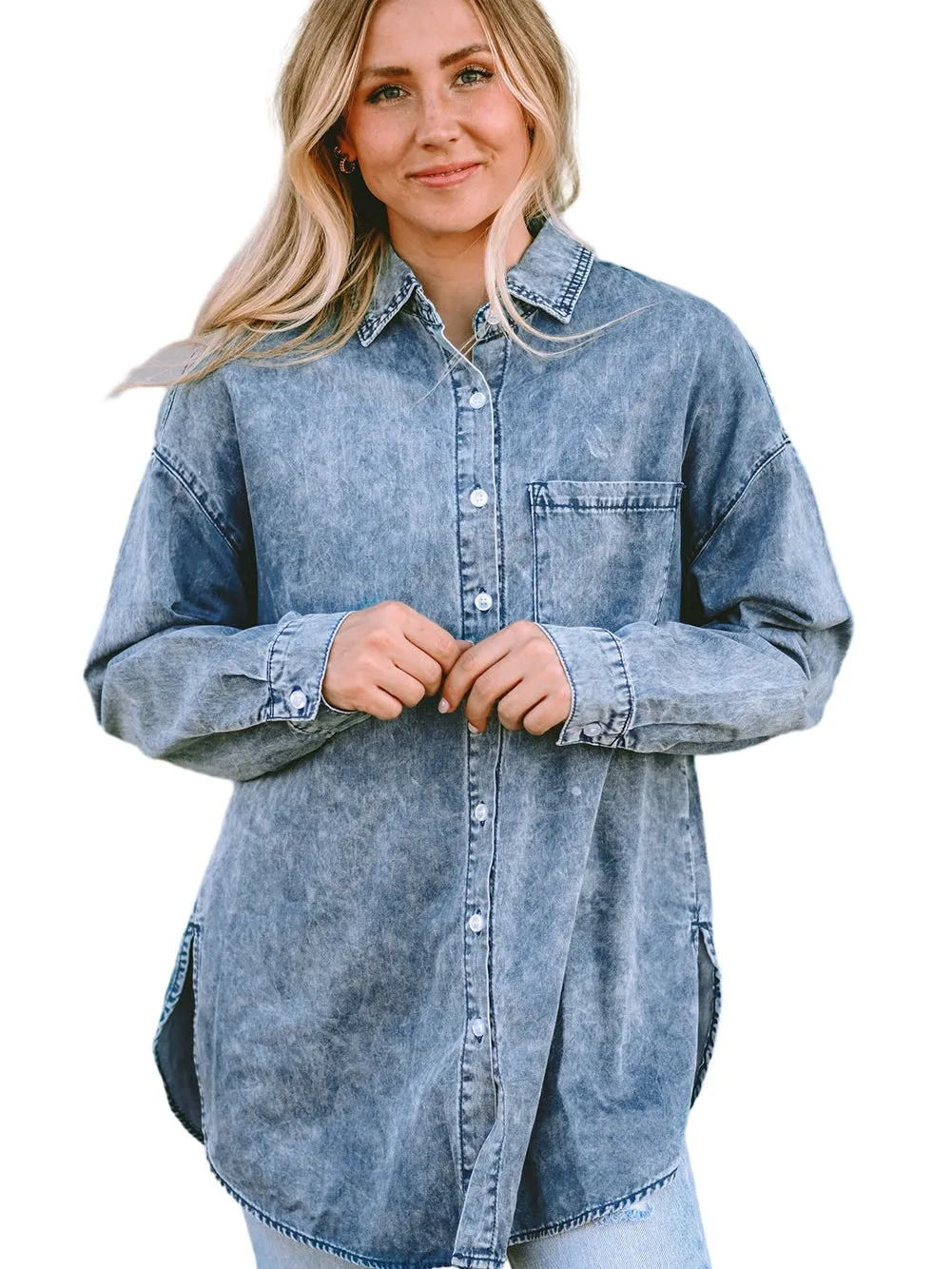 Acid Wash Denim Jacket