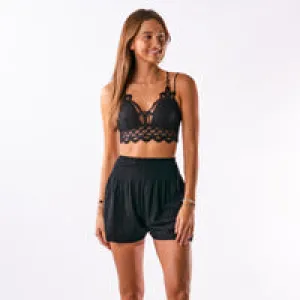 Black Cotton Shorts S/M