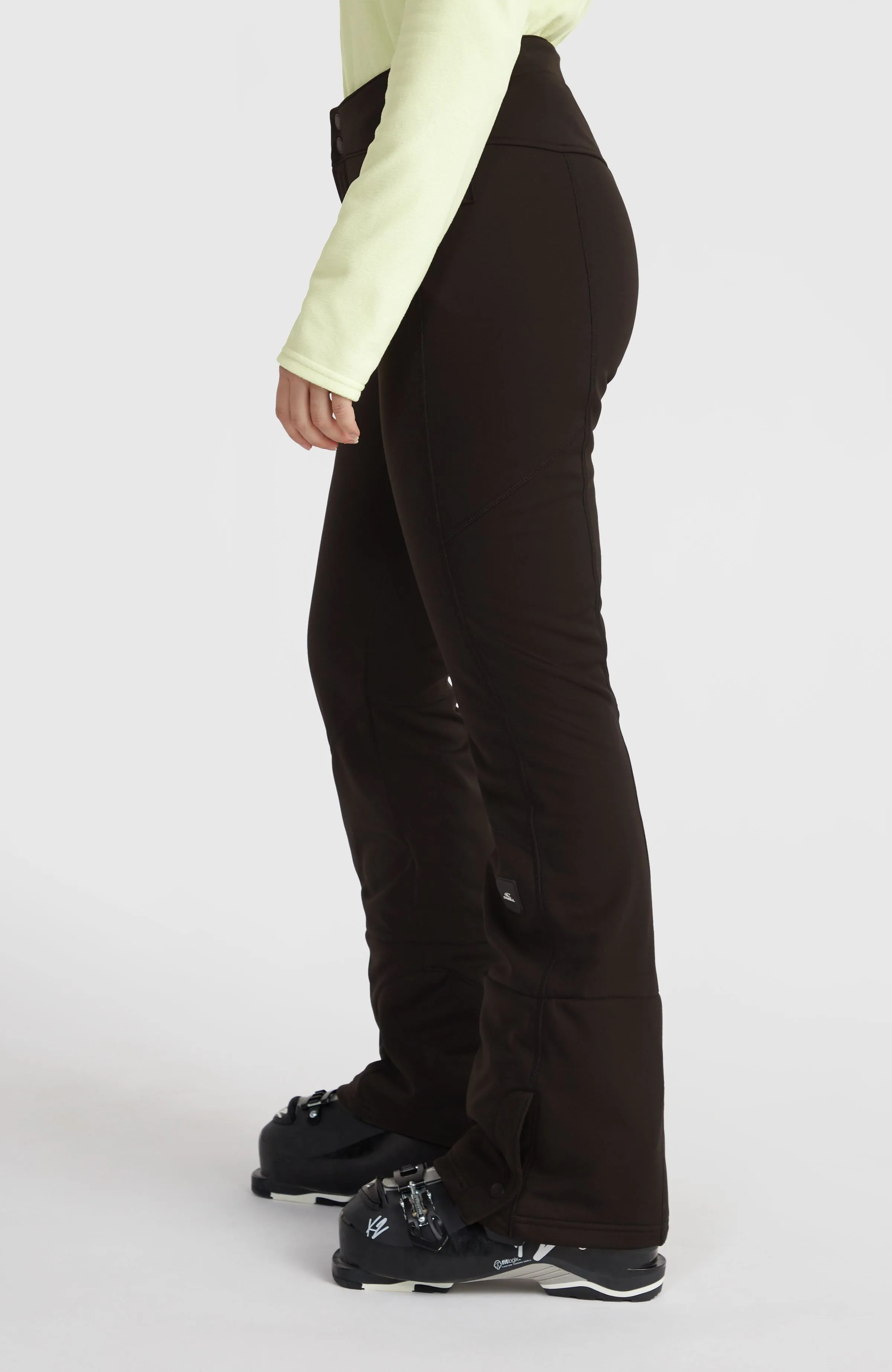 Blessed Softshell Hybrid Skinny Snow Pants | Black Out