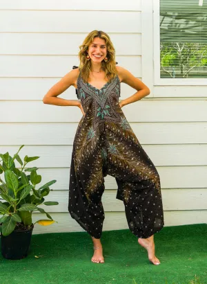 Brown Peacock Jumpsuit