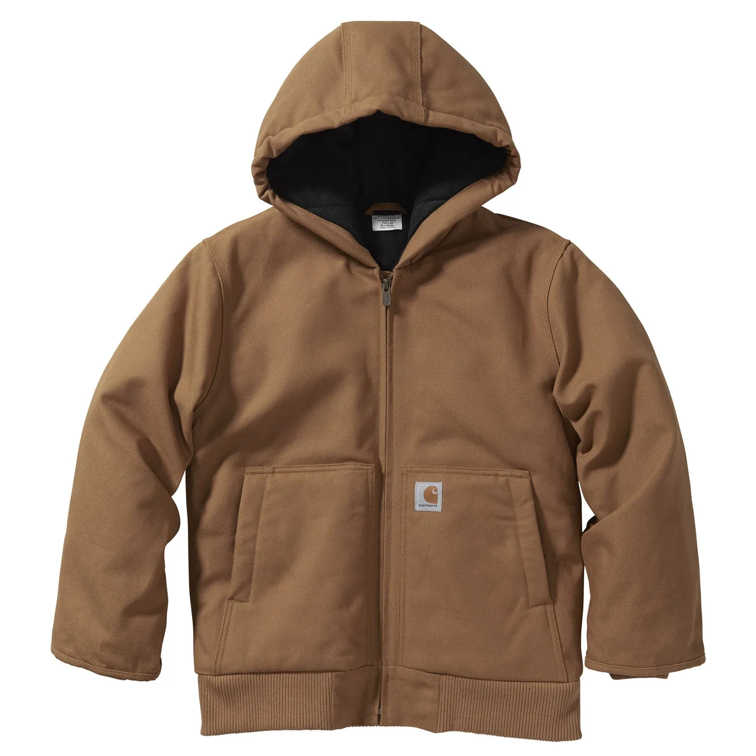 Carhartt Kids' Flannel Quilt Hooded Active Jacket