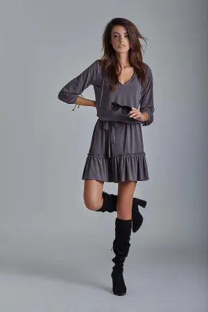 Charming Ruffle Hem Everyday Dress