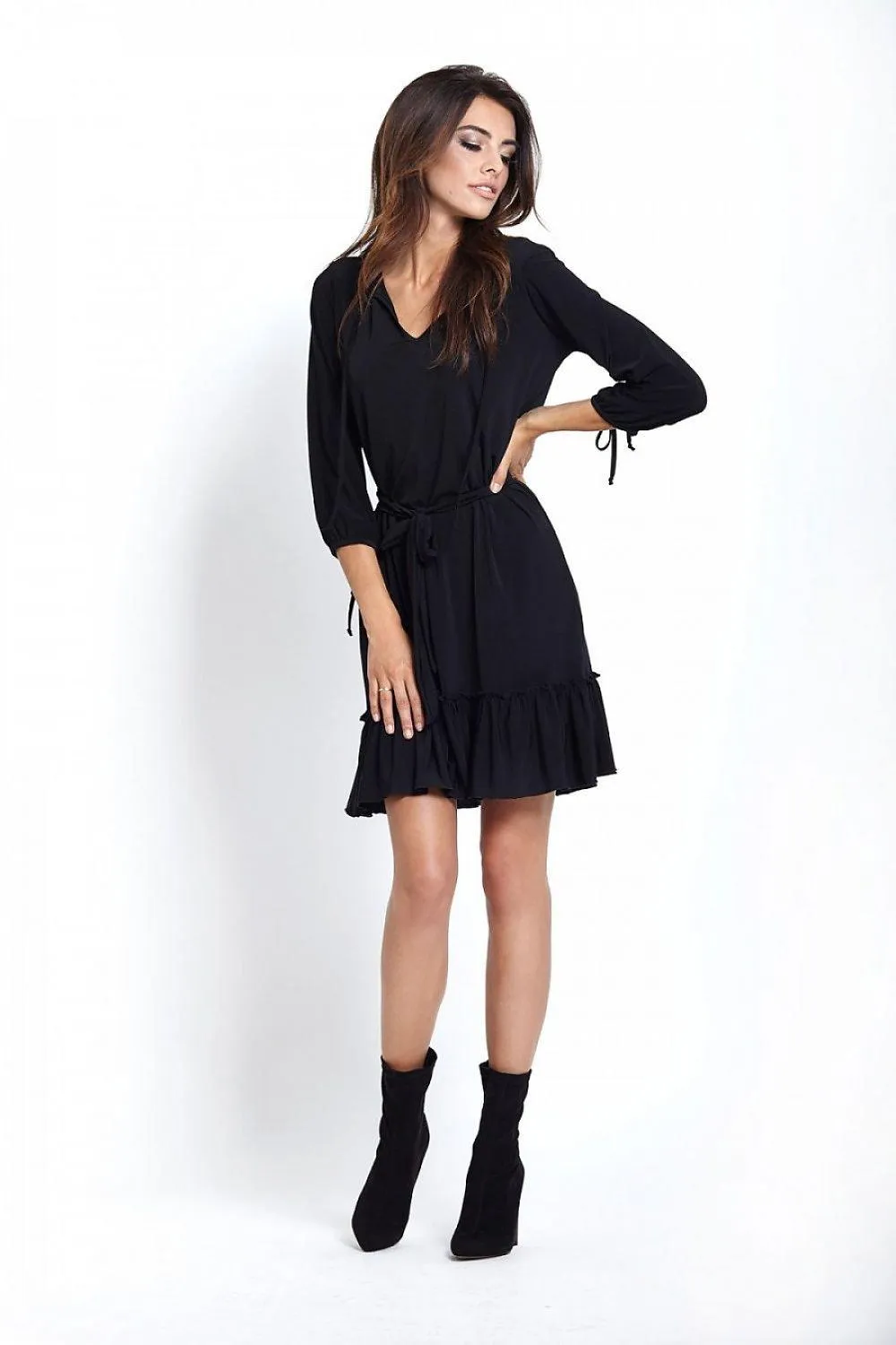 Charming Ruffle Hem Everyday Dress