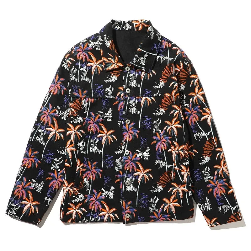 Coconut Flower Black Jacket