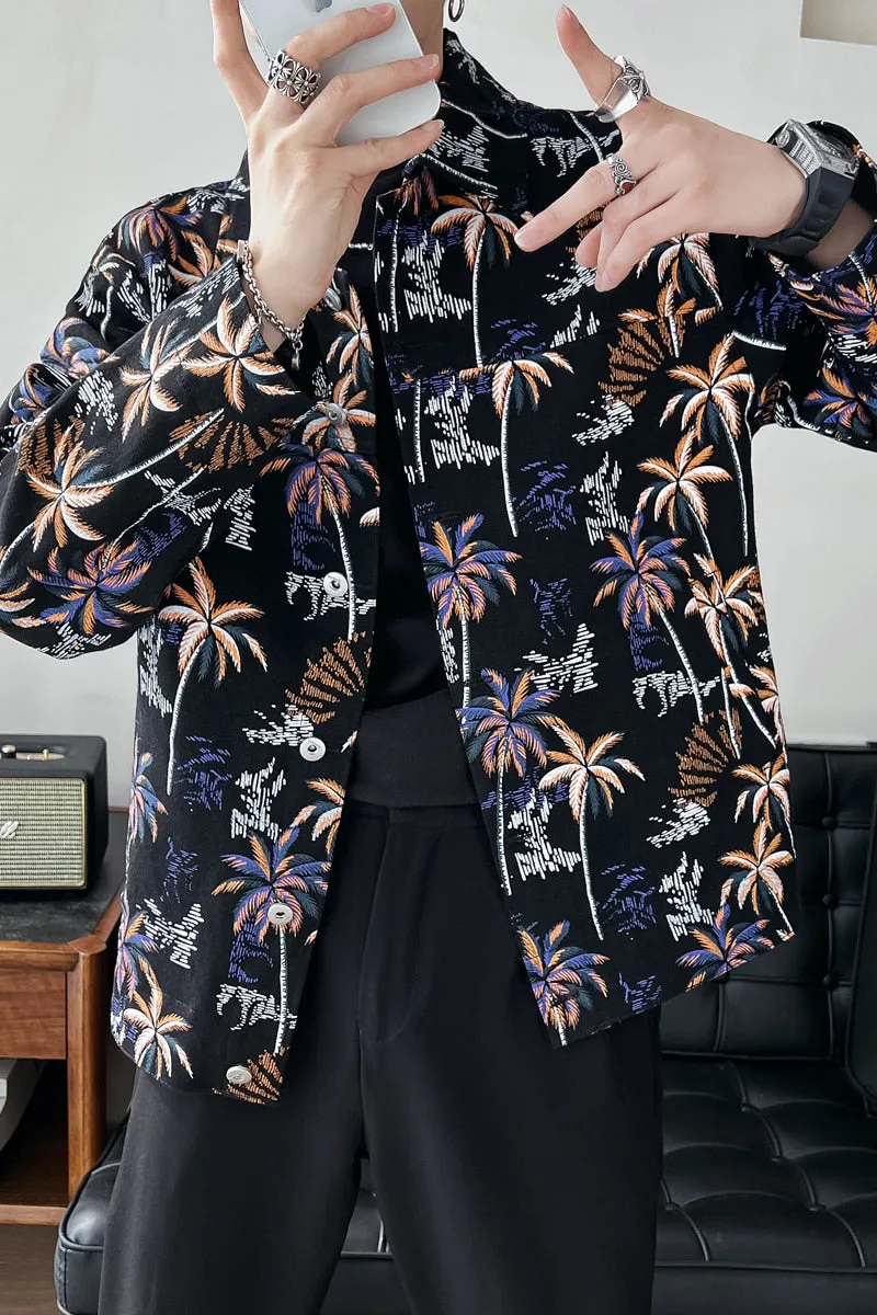 Coconut Flower Black Jacket