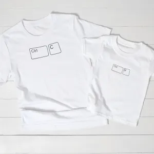 Copy Paste Father & Son T shirt Set