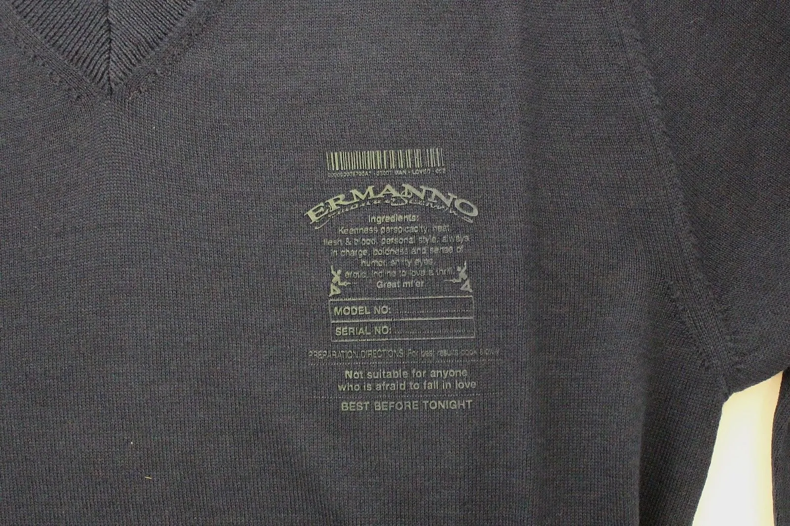 Ermanno Scervino Elegant Blue V-Neck Wool Blend Pullover