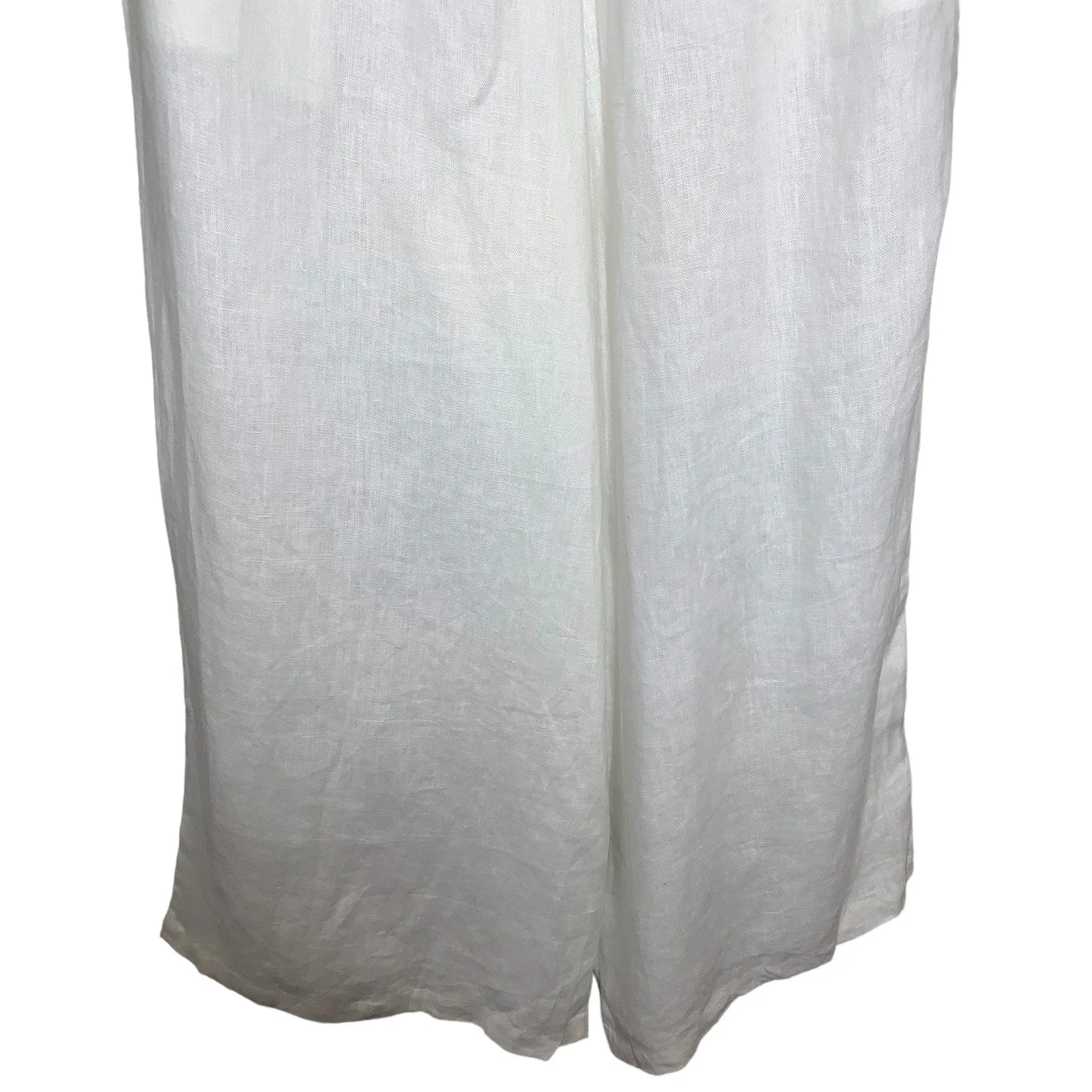 Faithfull The Brand Circa Pants White Linen Sz S New NWT