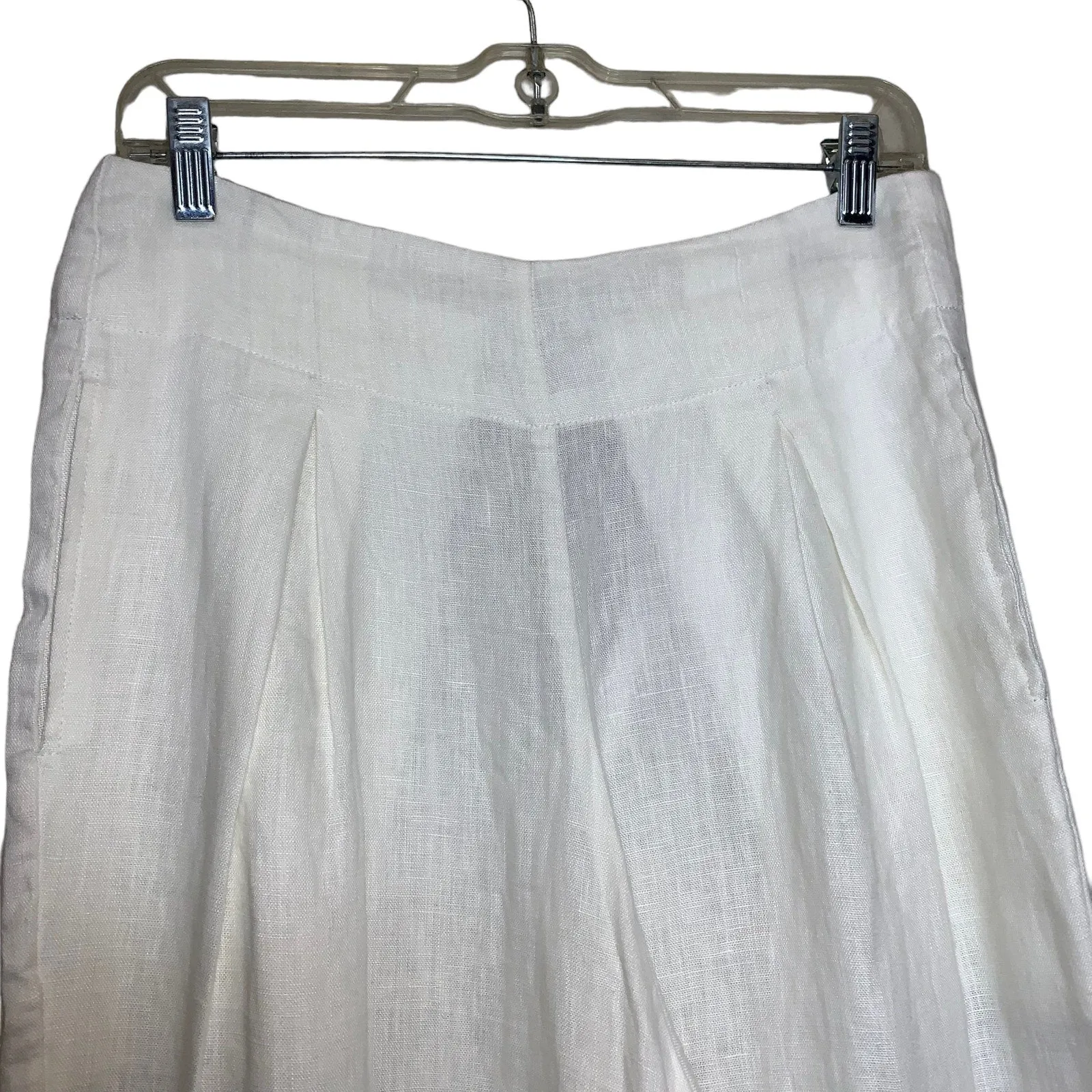 Faithfull The Brand Circa Pants White Linen Sz S New NWT