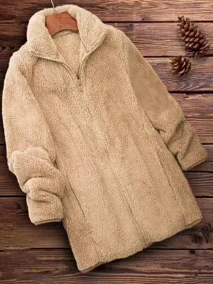 Grit Teddy Coat with Zipper