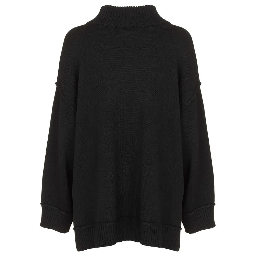 Imperfect Elegant Turtleneck Wool-Blend Sweater