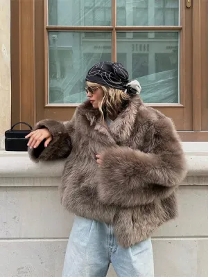 Lesley Luxury Faux Fur Coat