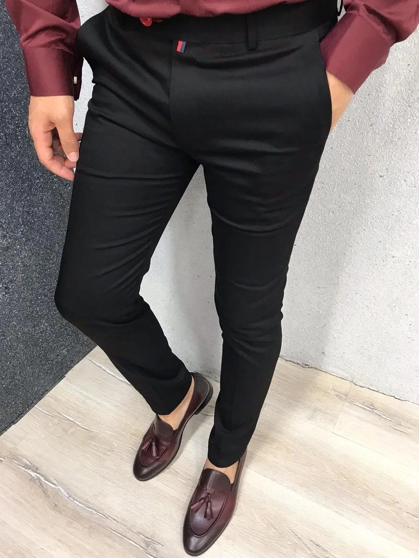 Men's Fashion Casual Pants Daily Business Formal Pants High