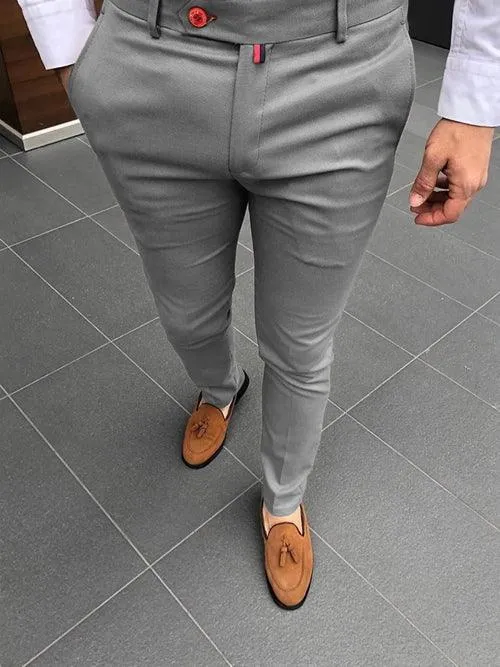 Men's Fashion Casual Pants Daily Business Formal Pants High