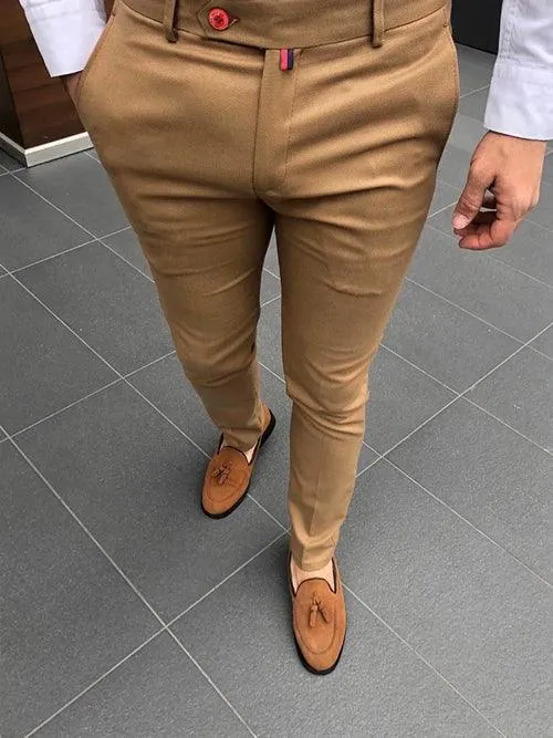 Men's Fashion Casual Pants Daily Business Formal Pants High