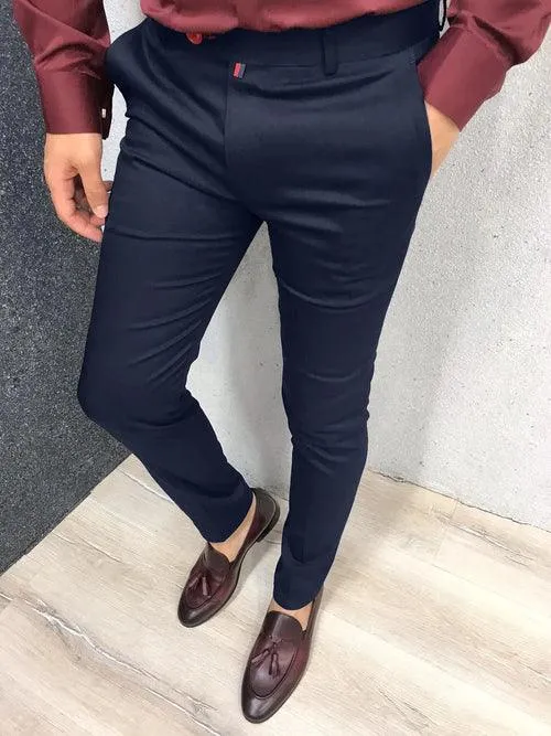 Men's Fashion Casual Pants Daily Business Formal Pants High