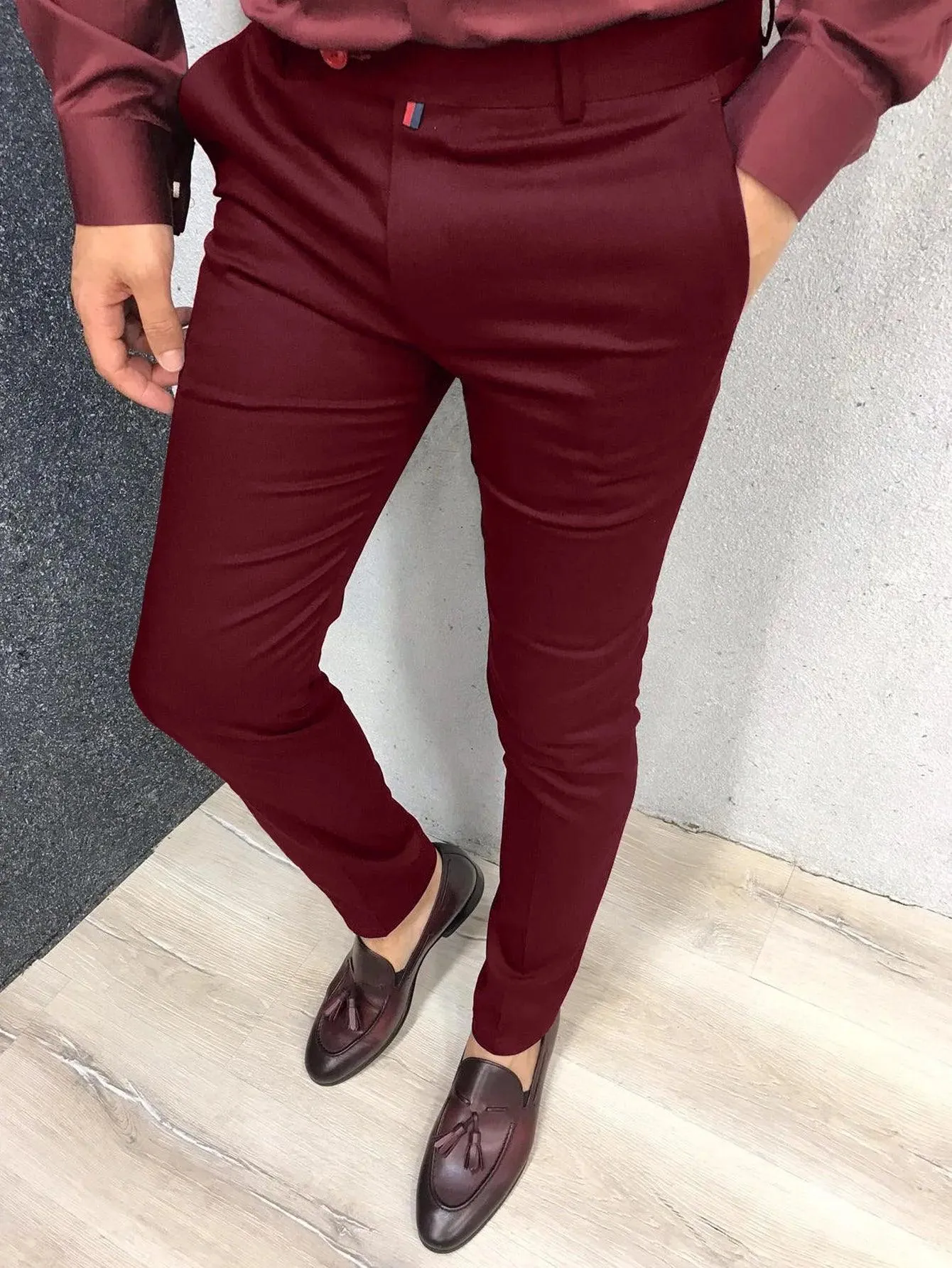 Men's Fashion Casual Pants Daily Business Formal Pants High