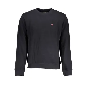 Napapijri Elegant Black Long Sleeved Crew Neck Sweatshirt