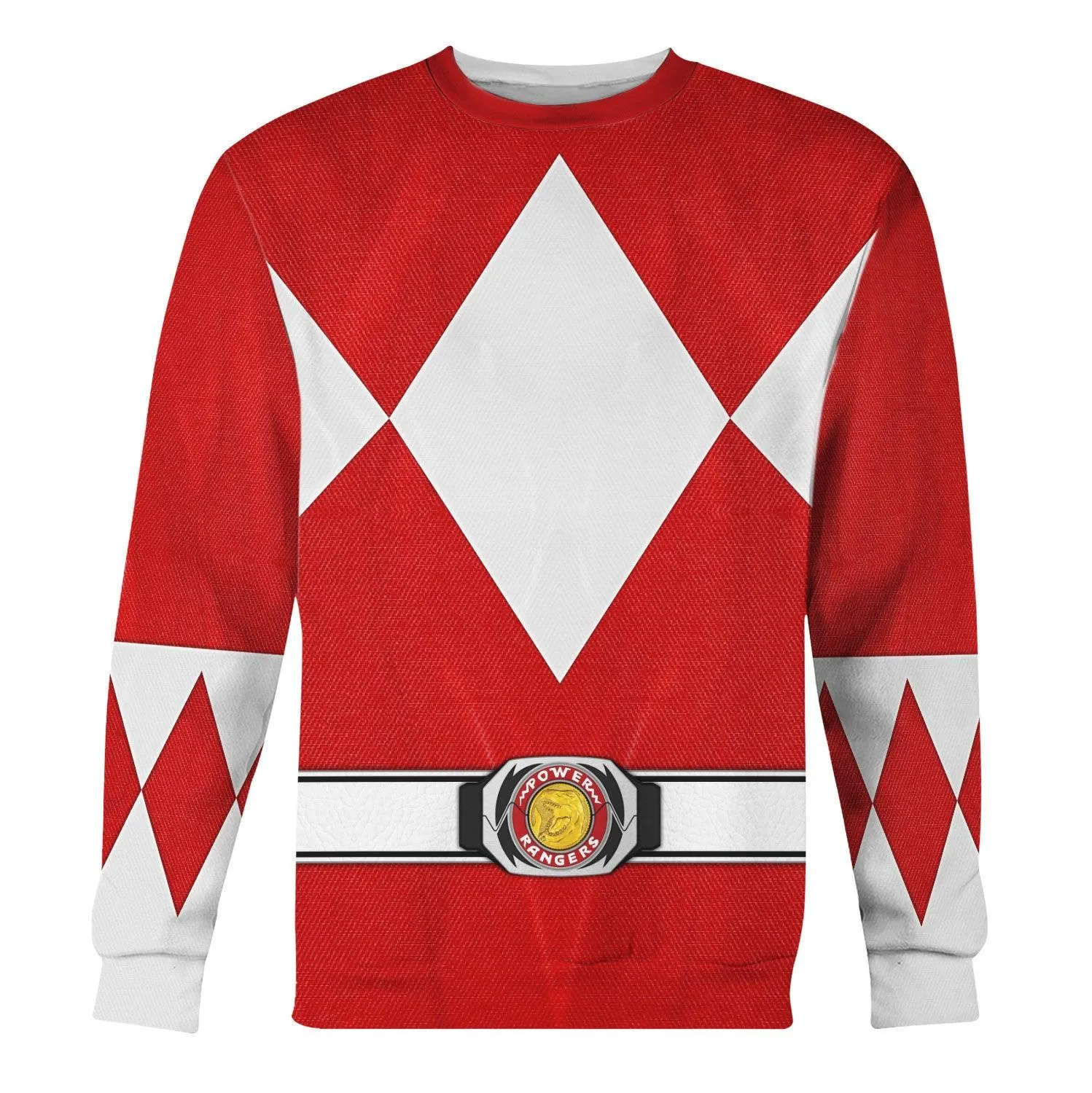 Red Ranger Mighty Morphin Hoodies Sweatshirt T-shirt Hawaiian Tracksuit