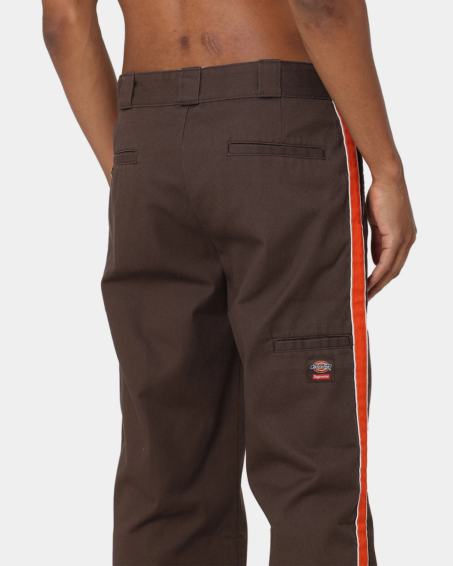 Supreme X Dickies Stripe 874 Pants Brown