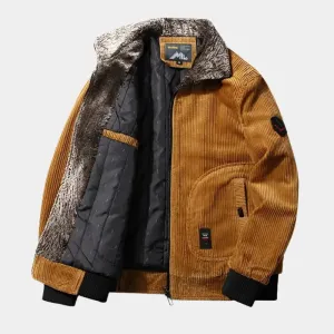 Thermal Windbreaker Corduroy Jacket - Cross & Crown