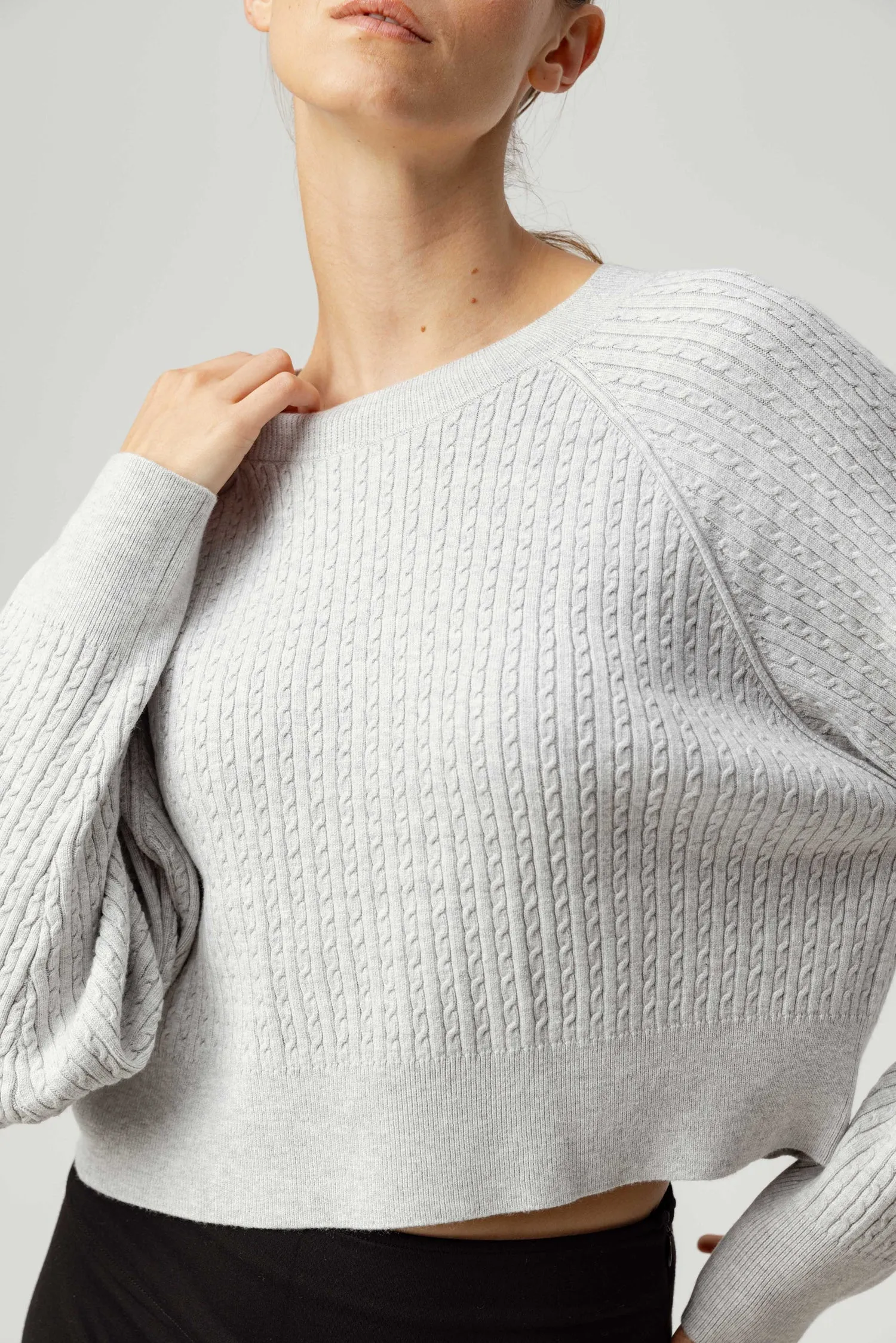 Venice Sweater~ Light Heathered Grey